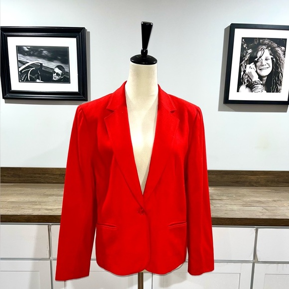 Pendleton 100% pure virgin wool 1970's vintage  red blazer made in USA - Picture 1 of 13
